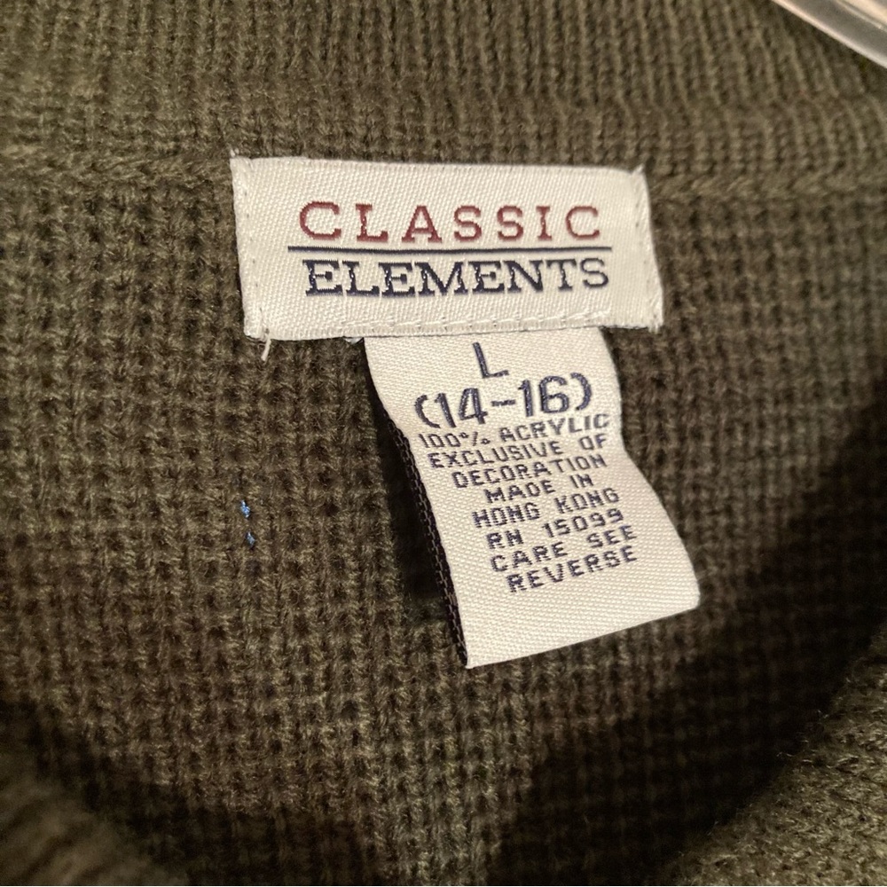 NWOT Vintage Classic Elements Knit Embroidered Sweater Size L - Picture 14 of 15